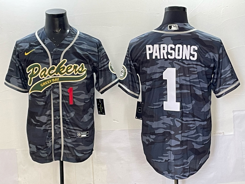 Men Green Bay Packers #1 Parsons camo Nike NFL 2025 jersey 04->green bay packers->NFL Jersey